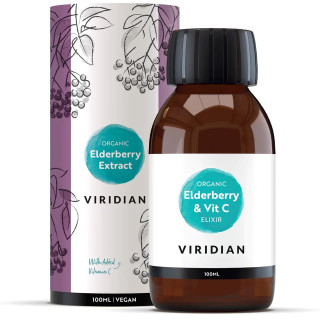 Maisto papildas „Organic Elderberry Extract + Vit C“