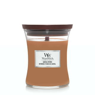 Woodwick žvakė "Medium Core Santal Myrrh"