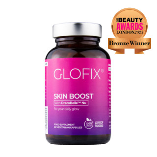 Maisto papildas GLOFIX® vitaminai, mineralai, antioksidantai odai ir plaukams „SKIN BOOST“ (1 mėnesio kursas)