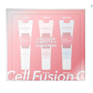 Cell Fusion C Apsauga nuo saulės - bandomasis rinkinys “Sunscreen Trial Kit” 3x10ml