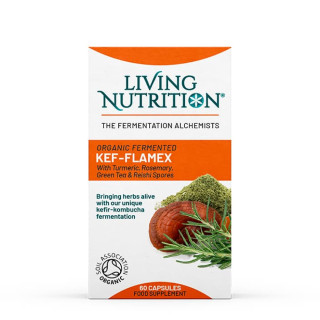 Kef-Flamex – Kefir-Kombucha Fermented Herbal Supplement With Reishi Mushroom 60 Capsules