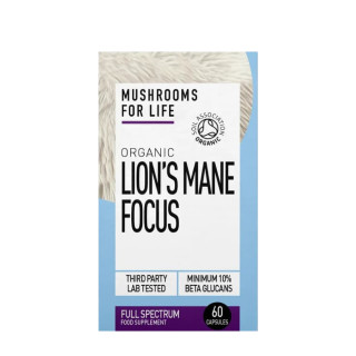 Lion's Mane mushroom supplement capsules