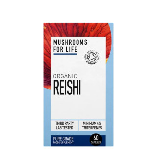 Reishi mushroom supplement capsules
