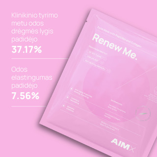 AIMX ‘Renew Me’ face mask with peptides and collagen