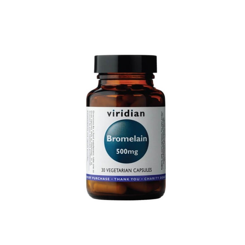 Bromelain 500 mg, VIRIDIAN, 30 capsules