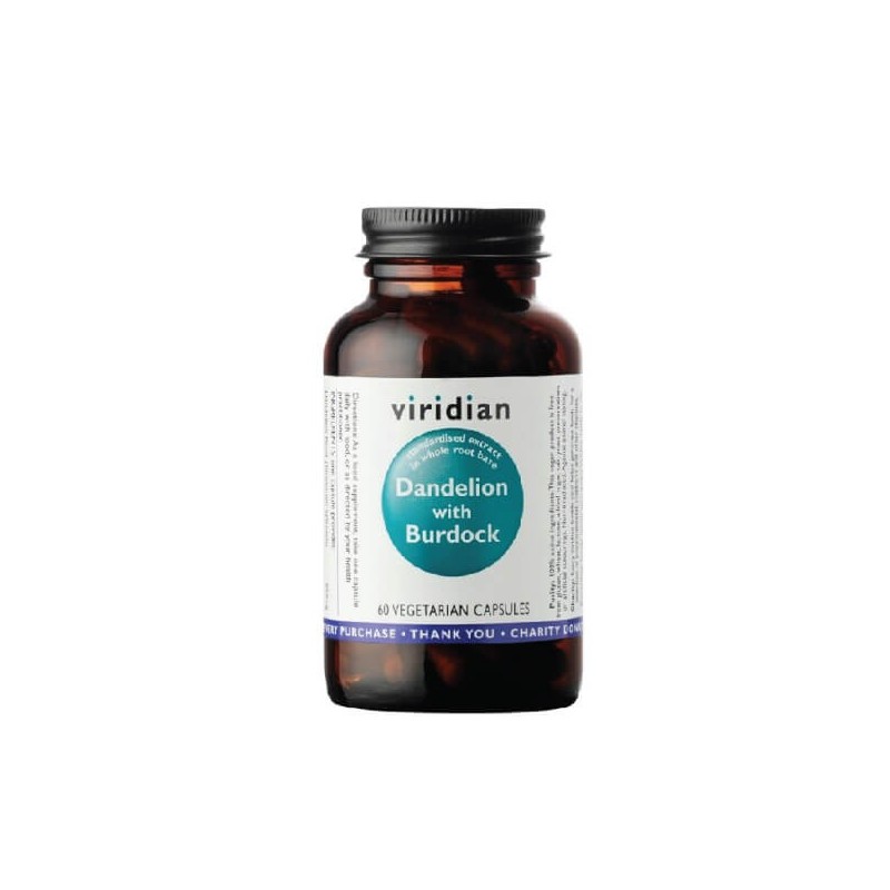 Dandelion with Burdock, VIRIDIAN, 60 capsules