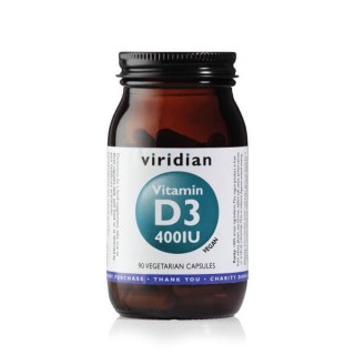 Vitamin D3 400TV, VIRIDIAN, 90 capsules