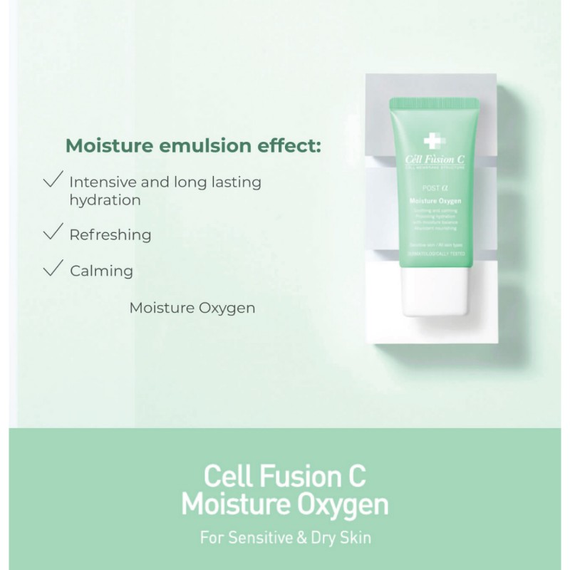 Drėkinanti emulsija „Moisture Oxygen“, CELL FUSION C, 80 ml
