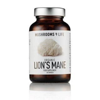 Maisto papildas liūto karčiai „Organic Lion‘s Mane” Nerimas, depresija, atmintis