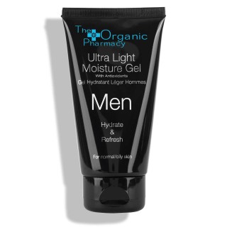 Drėkinamasis veido gelis vyrams „Men Ultra Light Moisture Gel“, THE ORGANIC PHARMACY, 75ml