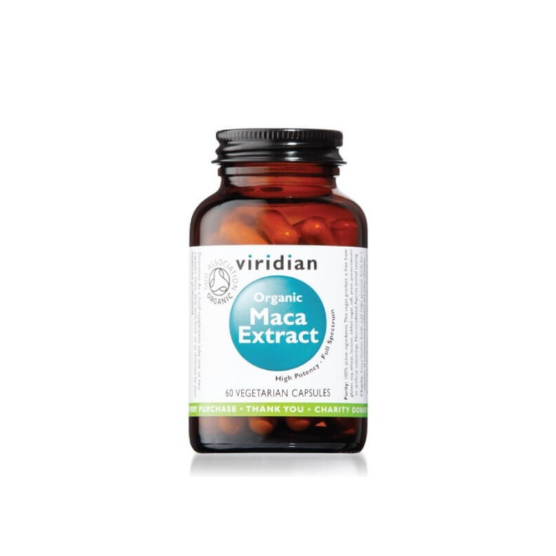 Organic Maca extract, VIRIDIAN, 60 capsules