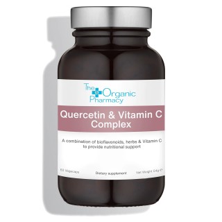 Maisto papildas kvercetinas ir vitaminas c „Quercetin & Vitamin C Complex”, THE ORGANIC PHARMACY, 90kapsulių