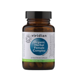 Maisto papildas moterims „Organic Herbal Female Complex“, VIRIDIAN, 90 capsules