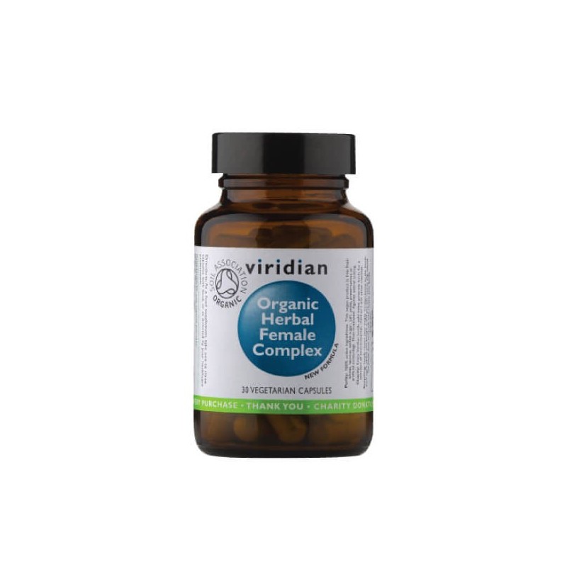 Organic Herbal Female Complex, VIRIDIAN, 30 capsules