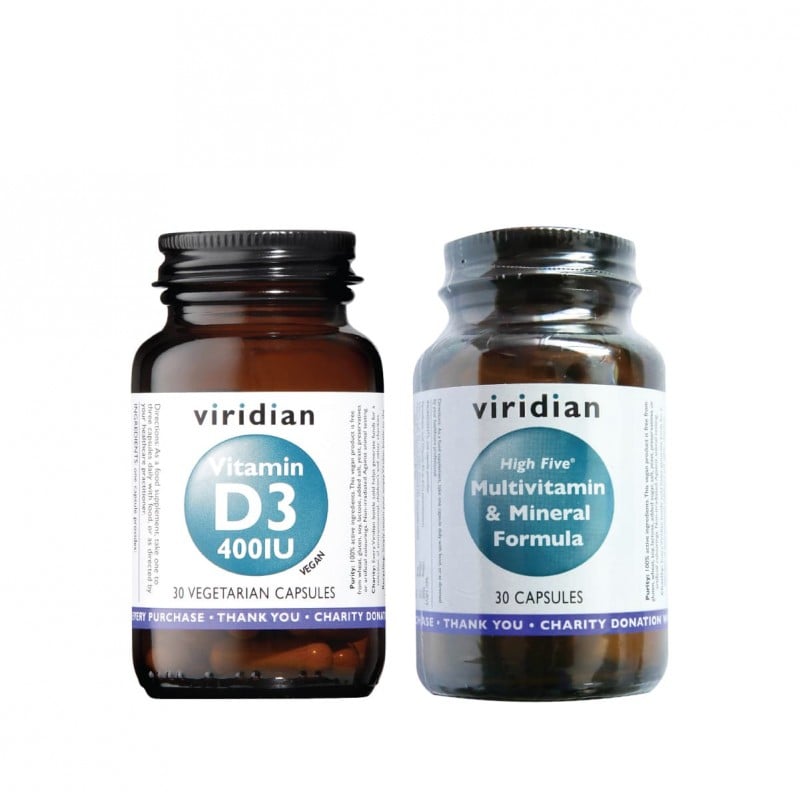 Viridian vitaminai JAM „Multivitaminai + vitaminas D“