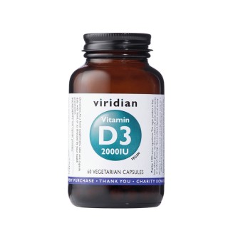 Vitamin D3 2000IU, VIRIDIAN, 60 capsules