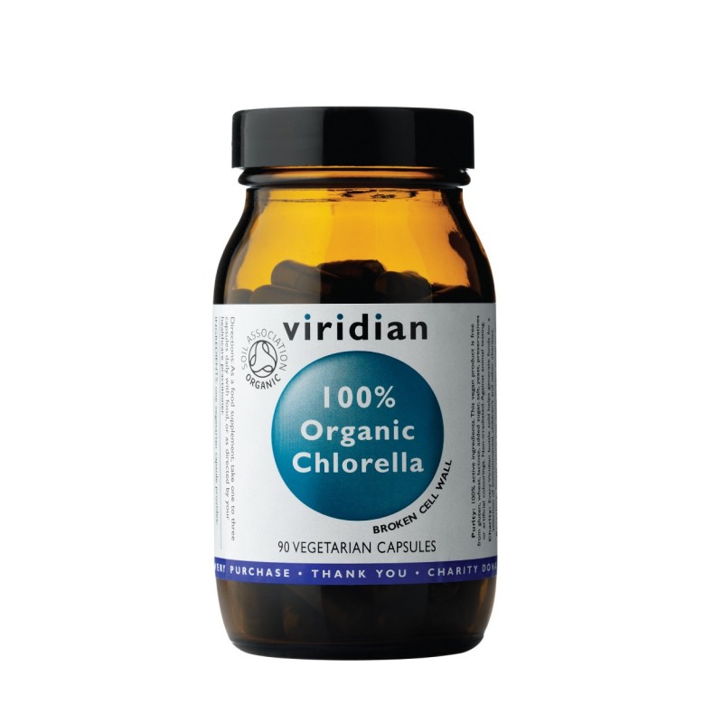 100% Organic Chlorella, VIRIDIAN, 90 capsules