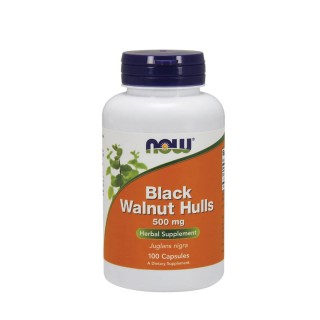 Black Walnut Hulls 500 mg Supplement Capsules