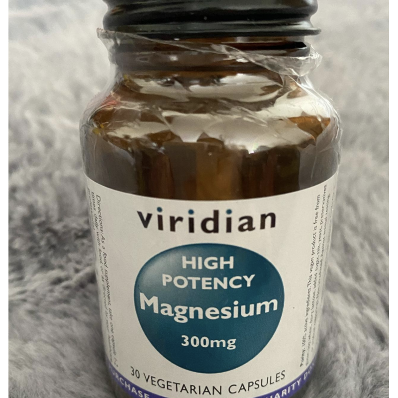 Maisto papildas MAGNIS „High Potency Magnesium“, VIRIDIAN, 30 kapsulių