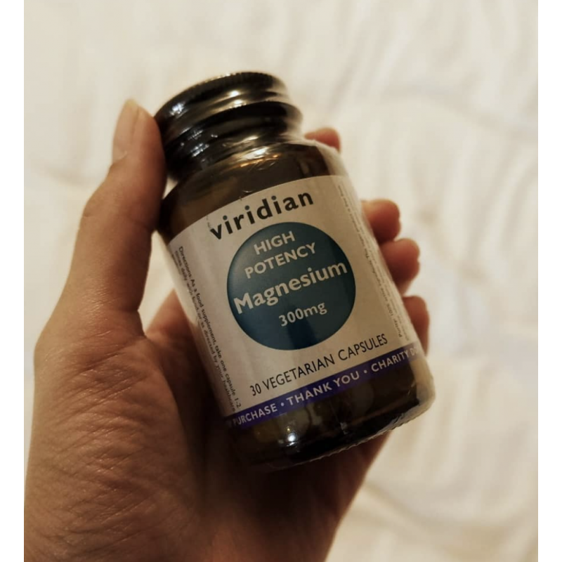 Maisto papildas MAGNIS „High Potency Magnesium“, VIRIDIAN, 30 kapsulių