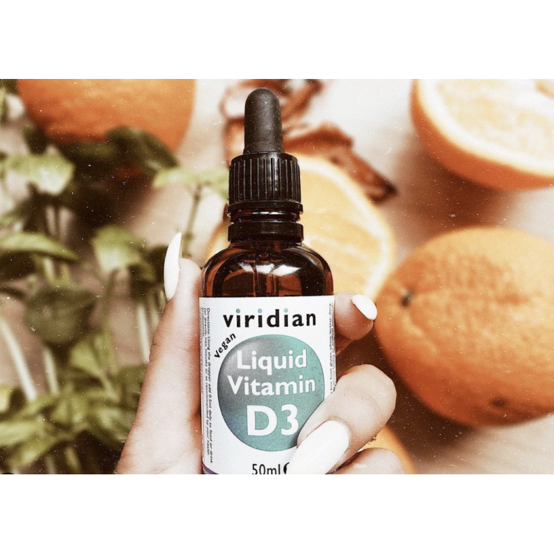 Maisto papildas VITAMINAS D3 „Liquid Vitamin D3 2000IU“, VIRIDIAN, 50ml