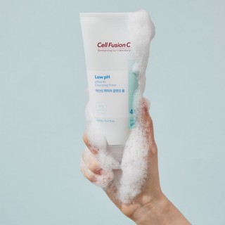 Cell Fusion C Weak Acid pHarrier Cleansing Foam for both cleansing and skin barriercare
