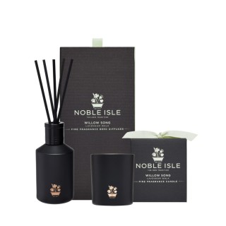 Noble Isle rinkinys: Pavasariškas kvapas namams „Willow Song“ ir žvakė
