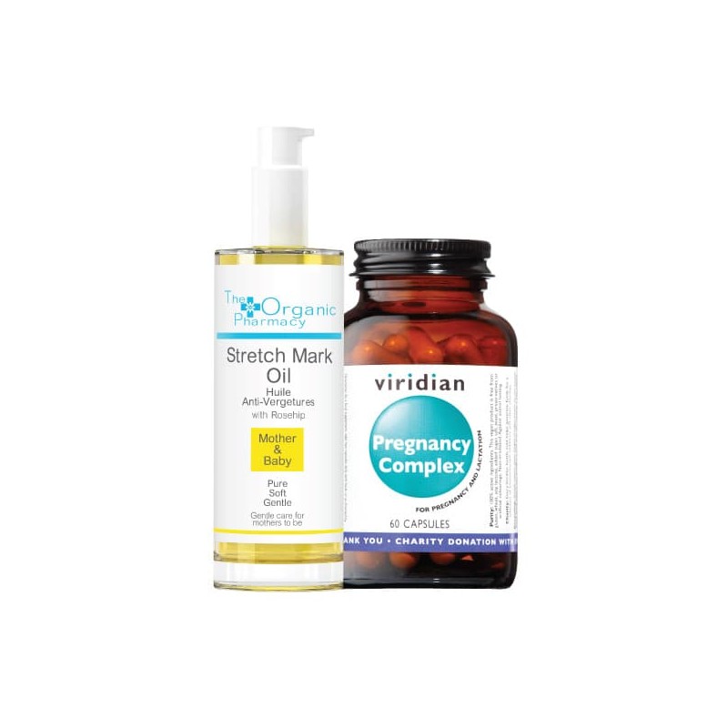 Kit for expectant mothers: supplement + oil for the skin