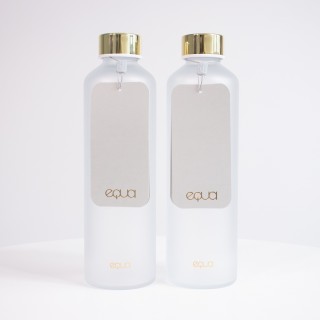 GLOFIX x EQUA Mismatch Velvet White water bottle