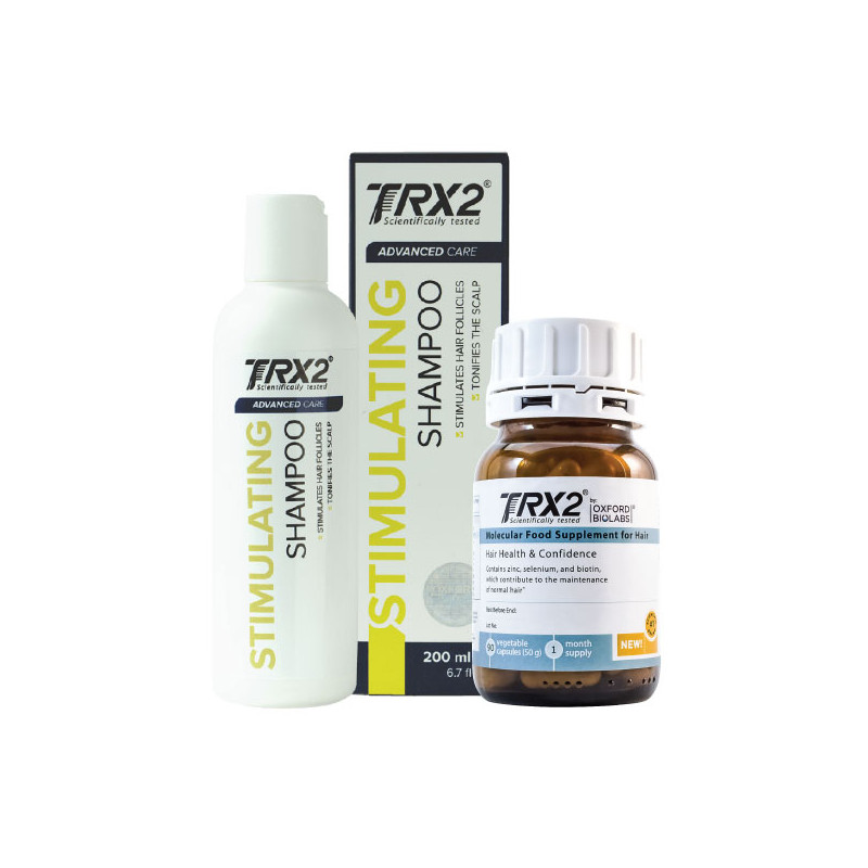 Your hair kit: the TRX2® hair supplement and TRX2 shampoo