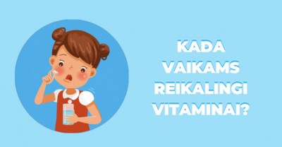   Kada vaiko organizmą reikia stiprinti vitaminais?