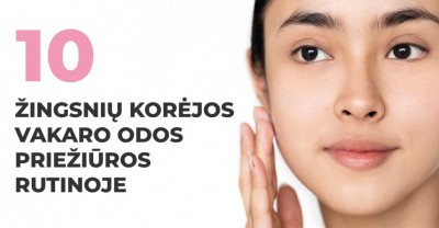 10 žingsnių Korėjos vakaro odos priežiūros rutinoje