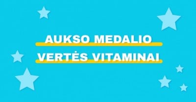 Kokie yra aukso medalį pelnę vitaminai maitinančioms? 