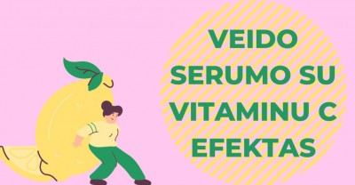 Efektas 3in1: veido serumas su vitaminu C