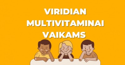 Viridian multivitaminai vaikams – su kruopščiai atrinktomis medžiagomis