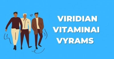 Viridian vitaminai vyrams – unikalių medžiagų kompleksas viename buteliuke!